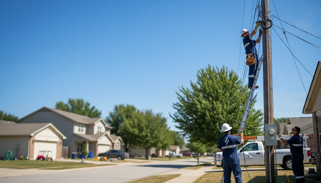 Residential electrician providing installation services in Richland, GA